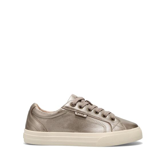 NWT Taos Plim Soul Lux Women’s Leather Lace-Up Comfort Sneaker, Champagne 6.5M - Picture 2 of 6